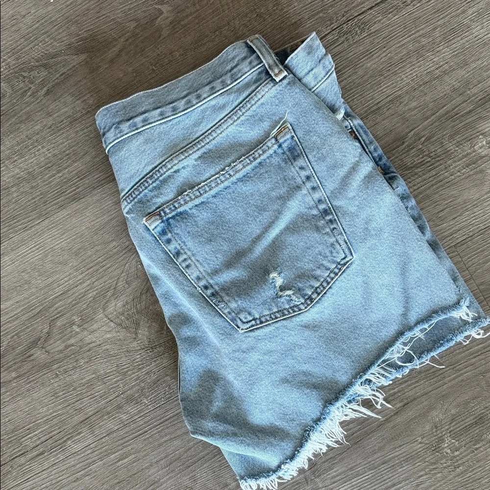 AGOLDE “Parker” long denim shorts - Picture 2 of 5
